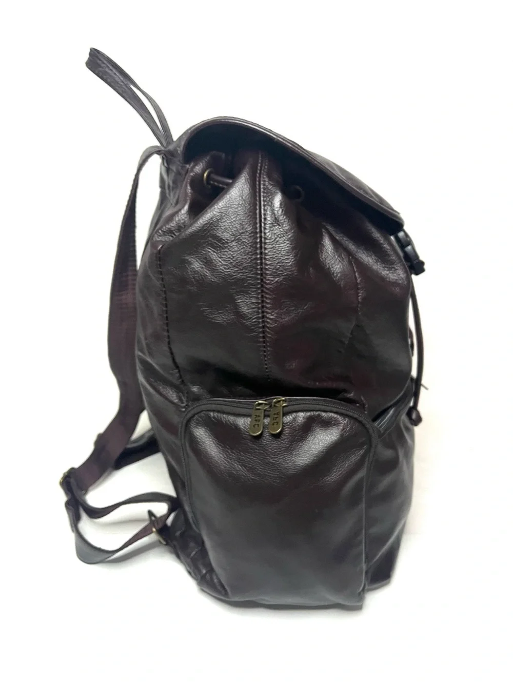 Amerileather Jumbo Dark Brown Leather Backpack - Unisex